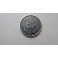 . Польша 20 грошей 1966 ( Состояние СУПЕР )
