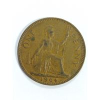 Великобритания 1 пенни, 1964 г.