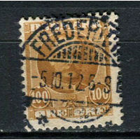 Дания - 1907/1912 - Король Фредерик VIII 100 Ore - [Mi.59] - 1 марка. Гашеная.  (Лот 76AX)