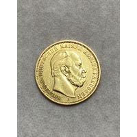 20 марок. Германия 1878. Золото 0,900. Отличная.
