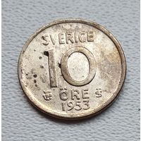 Швеция 10 эре, 1953  4-10-30