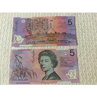 Австралия 5 долларов, оригинал, пластик/полимер