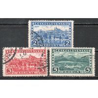 Картины с пейзажами Чехословакия 1926 год 3 марки