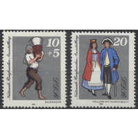 ГДР. Германия 1984 год. Выставка национальных марок. Костюмы. Этнос. **