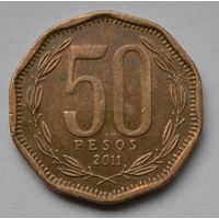 Чили 50 песо, 2011 г.