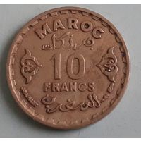 Марокко 10 франков,1952 (10-2-32(в))