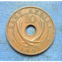 Восточная Африка Британская колония 10 центов 1952
