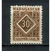 Французские колонии - Мадагаскар - 1947 - Цифры 30С Portomarken - [Mi.32p] - 1 марка. MH.  (Лот 80DY)-T2P36