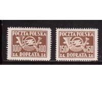 Польша- 1946,(Мих.112-113) ** , Служебные марки,