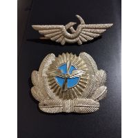 Кокарды на фуражку Гражданской авиации СССР.