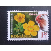 Румыния 2012 цветы, петух