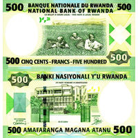 Руанда 500 Франков 2004 UNC П1-167