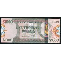 Гайана 1000 долларов 2011 г. Р38b. Серия AT. UNC