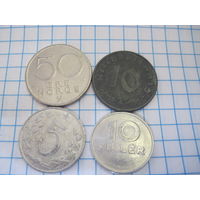 Четыре монеты/58 с рубля!