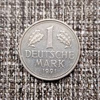 1 марка 1991(J) года Германия. Федеративная республика.