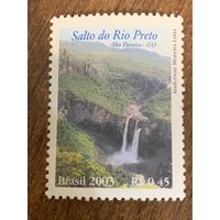 Бразилия 2003. Водопады Бразилии Salto do Rio Preto. Марка из серии