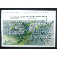 Германия - 1998г. - Немецкий национальный парк - полная серия, MNH с отпечатком [Mi bl. 44] - 1 блок