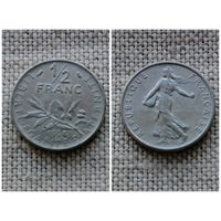 Франция 1/2 франка 1968
