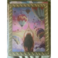 Алмазная мозаика Девушка с воздушными шарами Новая 65х50