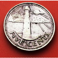 117-14 Барбадос, 5 центов 1973 г.