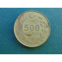 Турция 500 лир 1990 года.