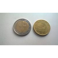 Кипр пара монет евроцентов