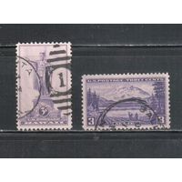 США-1937, (Мих.406-407), гаш.   , Территории США, Гаваи, Аляска,