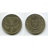 Кипр. 5 центов (1998, XF)