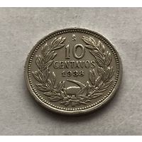 Чили 10 сентаво 1938