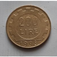 200 лир 1998 г. Италия