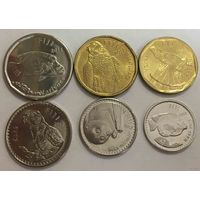 Фиджи. набор 7 монет 1, 2, 5, 10, 20, 50 центов 1 доллар 2001-2010 года