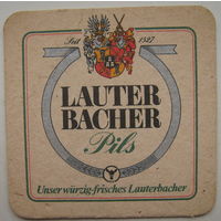 Бирдекель (подставка под пиво) Lauterbscher. Германия (a2)