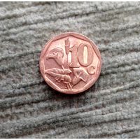 Werty71 ЮАР 10 центов 2015 Южная Африка Новый герб Красная