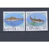 [67] Латвия 2002. Фауна.Рыбы. Гашеная серия.