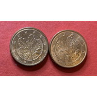 Германия, 1 евроцент - 2008AJ