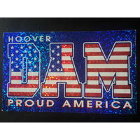 Наклейка Плотиина Гувера, дамба Гувера (англ. Hoover Dam). США