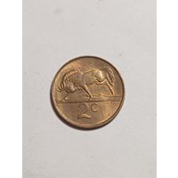 ЮАР 2 цента 1985 года .