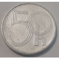 Чехия 50 геллеров, 1993 (4-14-56)