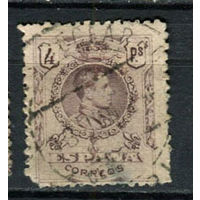 Испания (Королевство) - 1909/1917 - Король Альфонсо XIII 4Pta - [Mi.241A] - 1 марка. Гашеная.  (Лот 38BG)