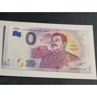 0 Евро 2018 сувенирная 140 лет со дня рождения Сталина (UNC)