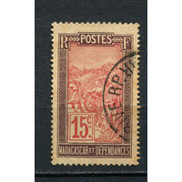 Французские колонии - Мадагаскар - 1908 - Ландшафт 15С - [Mi.79] - 1 марка. Гашеная.  (Лот 47Dc)