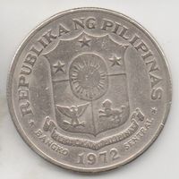 1 писо 1972. Филиппины