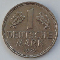 Германия - ФРГ 1 марка. 1950. F