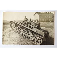 Распродажа! Фото Schulfahrzeuge (учебная машина на базе лёгкого танка Pz.I). Оригинал. Формат почтовой карточки.