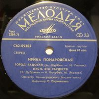 Ирина Понаровская (Город радости) (7'')