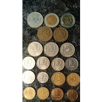Набор ГКЧП разные года и монетные дворы(20 монет)