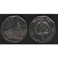 Куба km576.2 10 центаво 2000 год (f