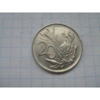 ЮАР 20 центов 1977г.km86