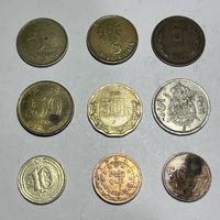 [5] Набор монет мира 9 шт.