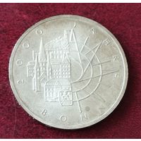 Серебро 0.625! Германия 10 марок, 1989 2000 лет городу Бонн